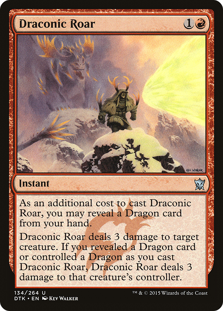 Draconic Roar [Dragons of Tarkir] Foil