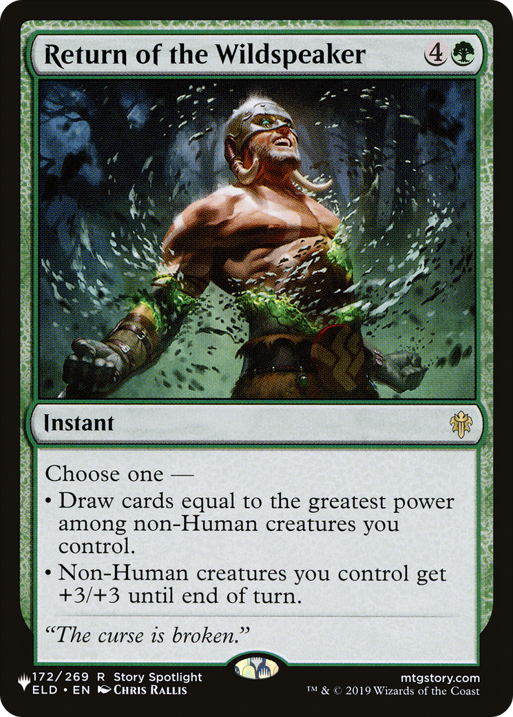 Return of the Wildspeaker |  (ELD-172) [The List]