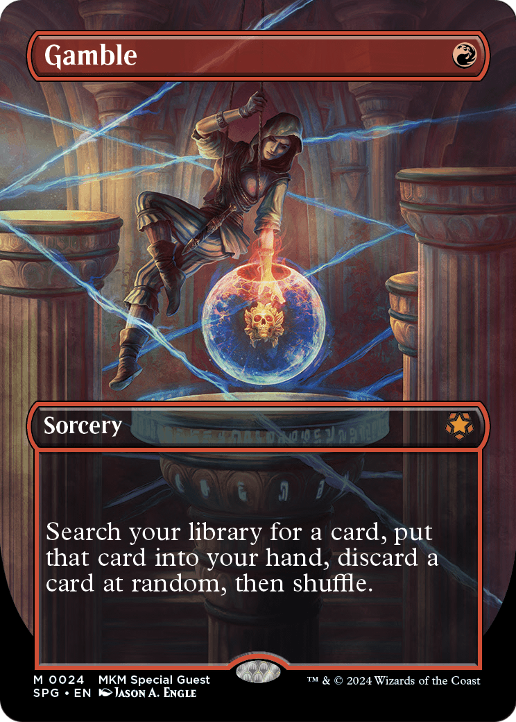 Gamble (Borderless) [Murders at Karlov Manor Special Guests] Foil