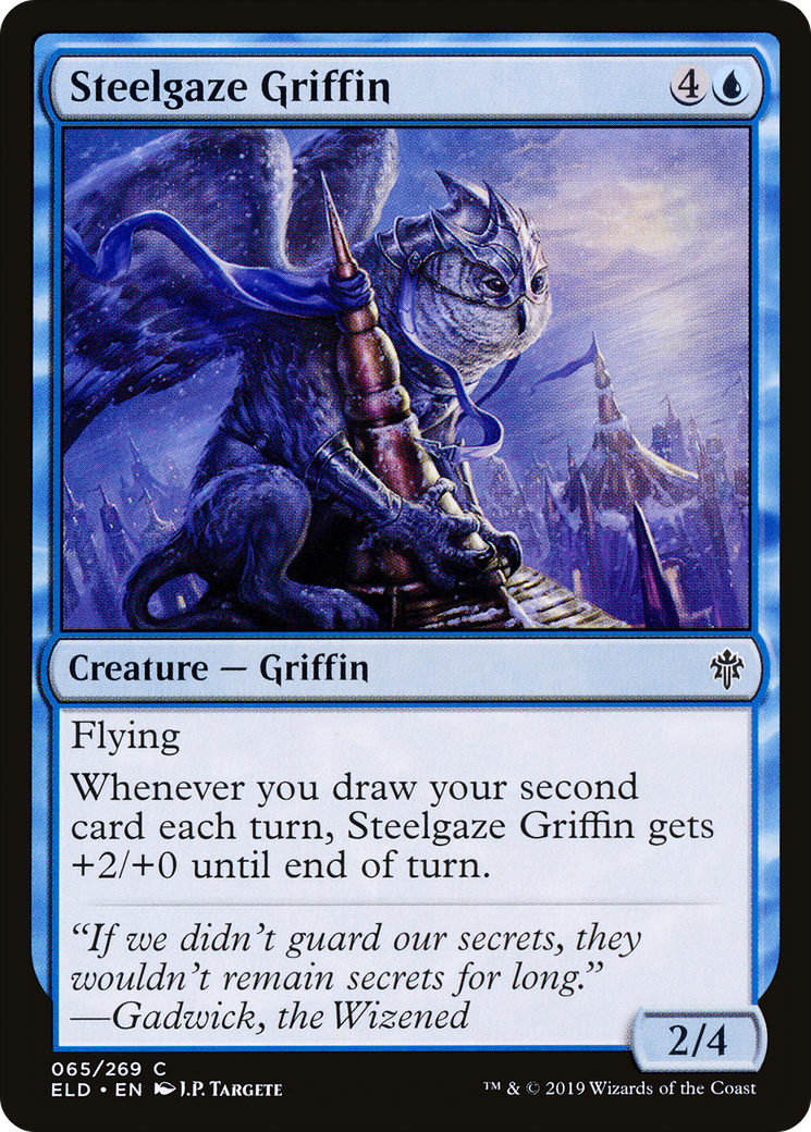 Steelgaze Griffin [Throne of Eldraine] Foil