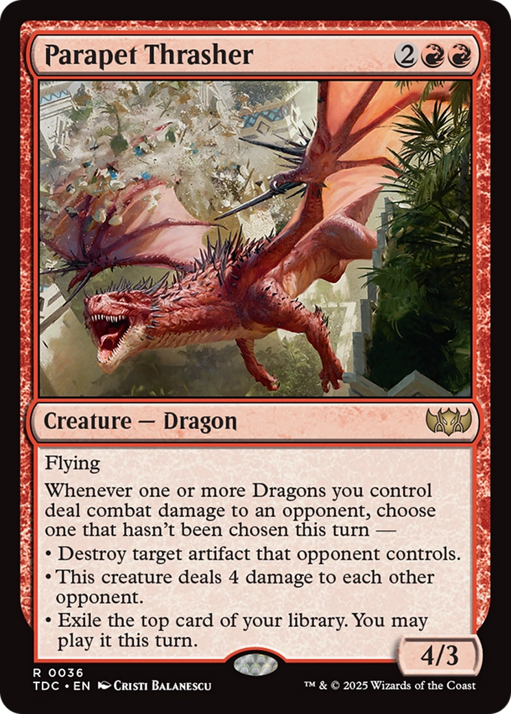 Parapet Thrasher (036) [Commander: Tarkir: Dragonstorm]