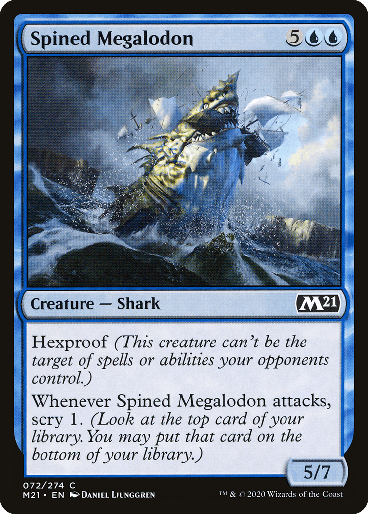 Spined Megalodon [Core Set 2021] Foil