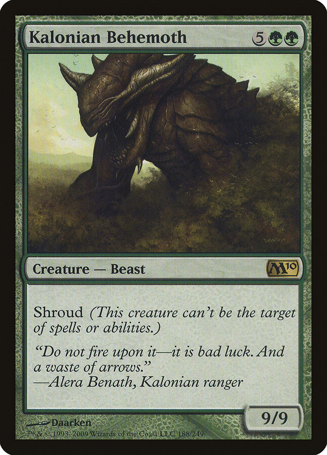 Kalonian Behemoth 188/249 (Magic 2010 (M10))  - Foil