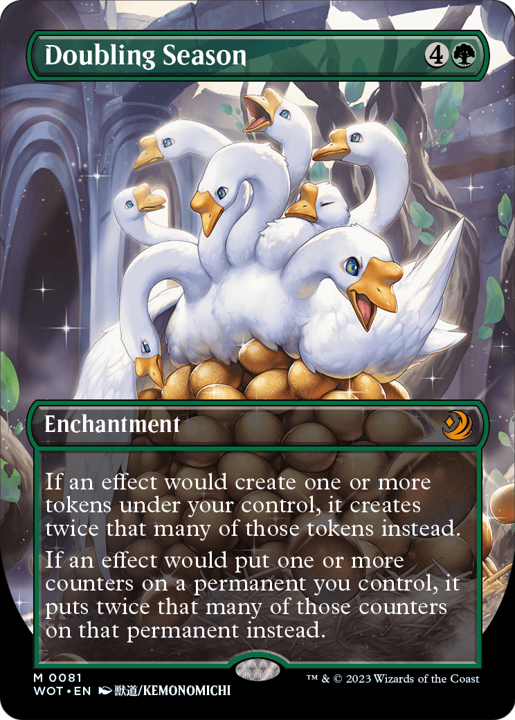 Doubling Season (Anime Borderless) [Wilds of Eldraine: Enchanting Tales] Foil