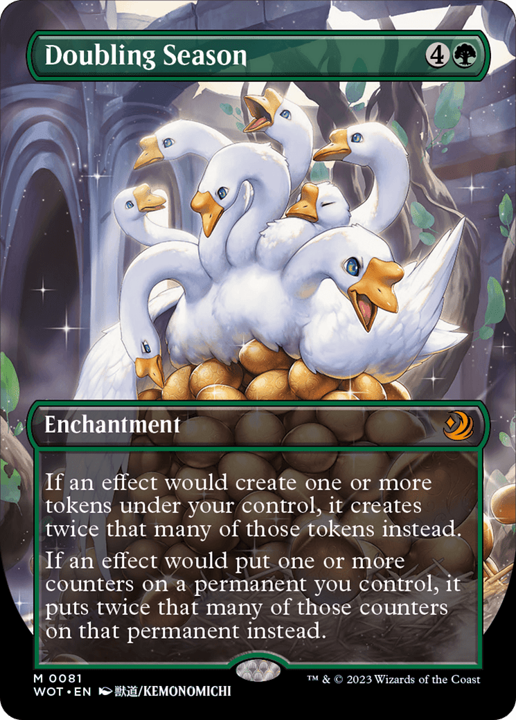 Doubling Season (Anime Borderless) [Wilds of Eldraine: Enchanting Tales] Foil