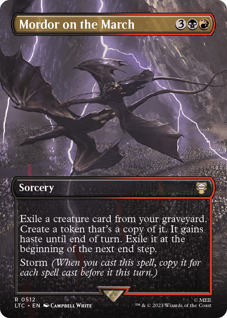 Mordor on the March (Borderless) [The Lord of the Rings: Tales of Middle-Earth Commander] Foil
