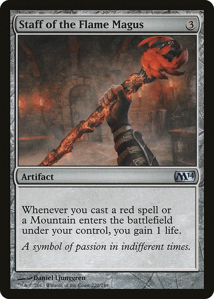 Staff of the Flame Magus [Magic 2014] Foil