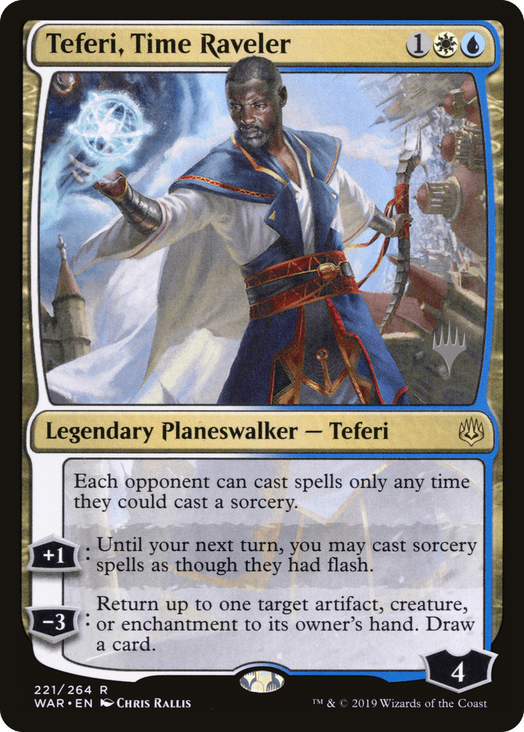 Teferi, Time Raveler (Promo Pack) [War of the Spark Promos] Foil