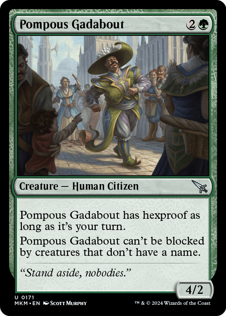 Pompous Gadabout [Murders at Karlov Manor] Foil