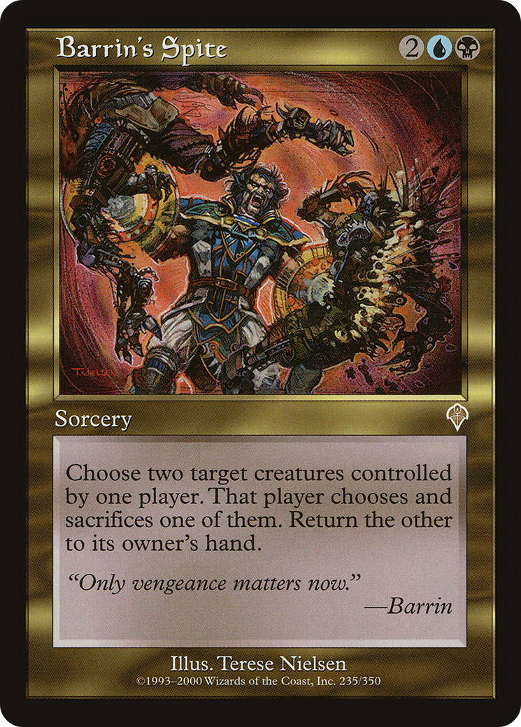 Barrin's Spite [Invasion] Foil