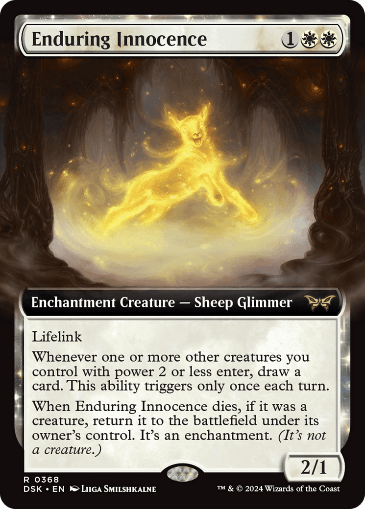 Enduring Innocence (Extended Art) [Duskmourn: House of Horror] Foil
