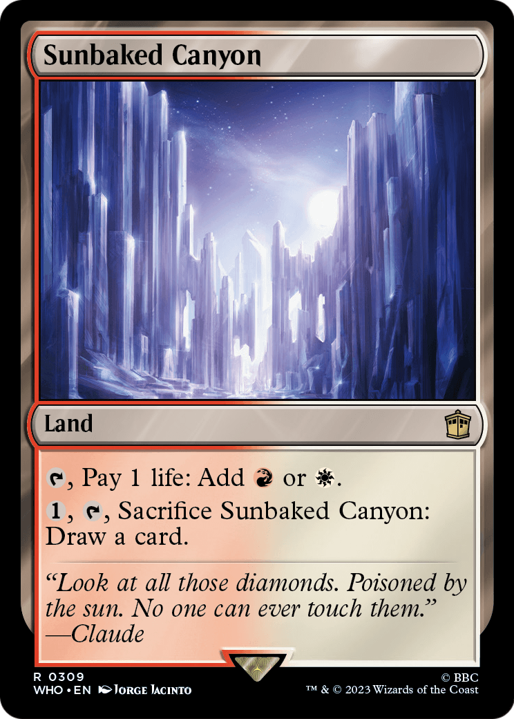 Sunbaked Canyon [Doctor Who] Foil