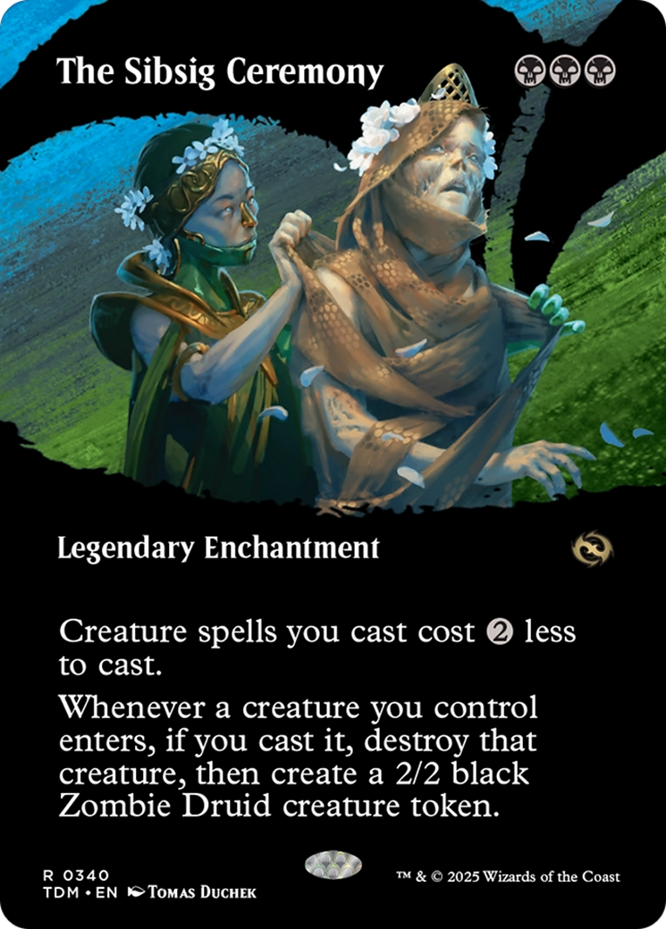 The Sibsig Ceremony (Borderless) (340) [Tarkir: Dragonstorm]
