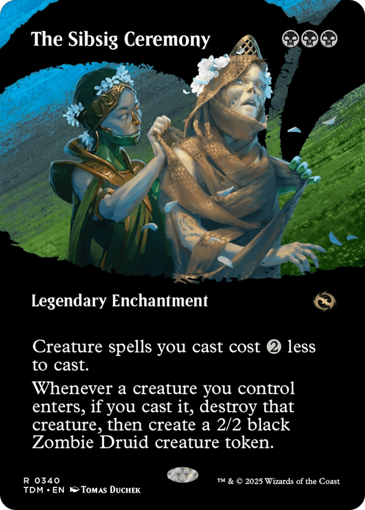 The Sibsig Ceremony (Borderless) (340) [Tarkir: Dragonstorm]  Foil