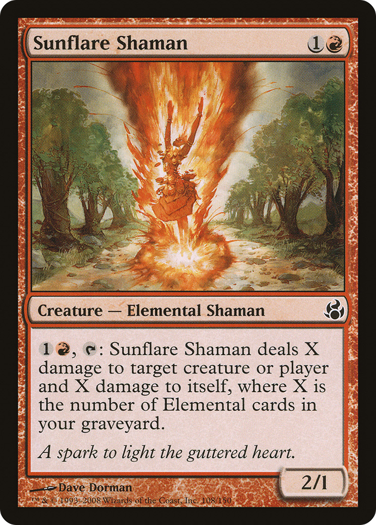 Sunflare Shaman [Morningtide] Foil
