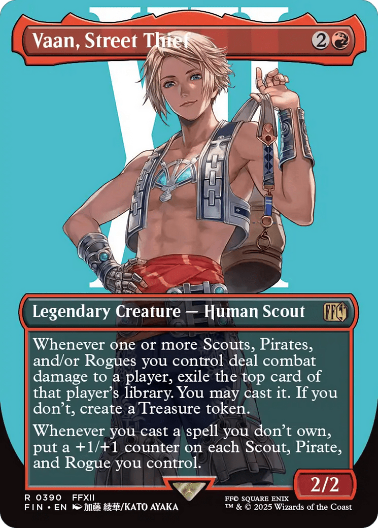 Vaan, Street Thief (390) [FINAL FANTASY]  (Borderless) Foil