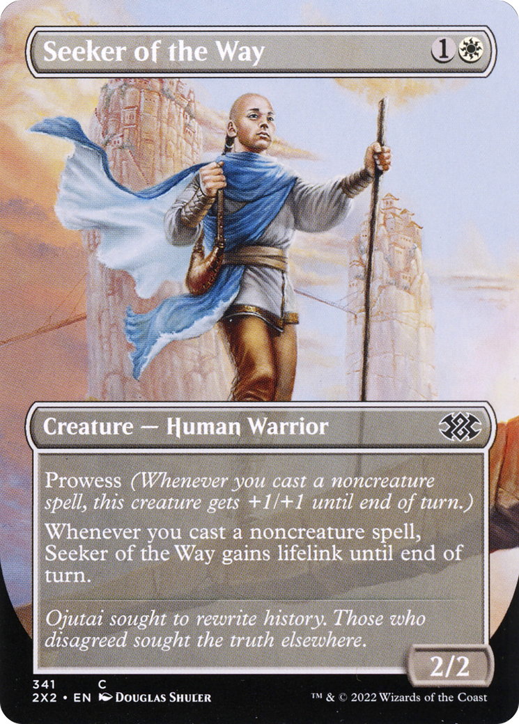 Seeker of the Way (Borderless Alternate Art) [Double Masters 2022] Foil
