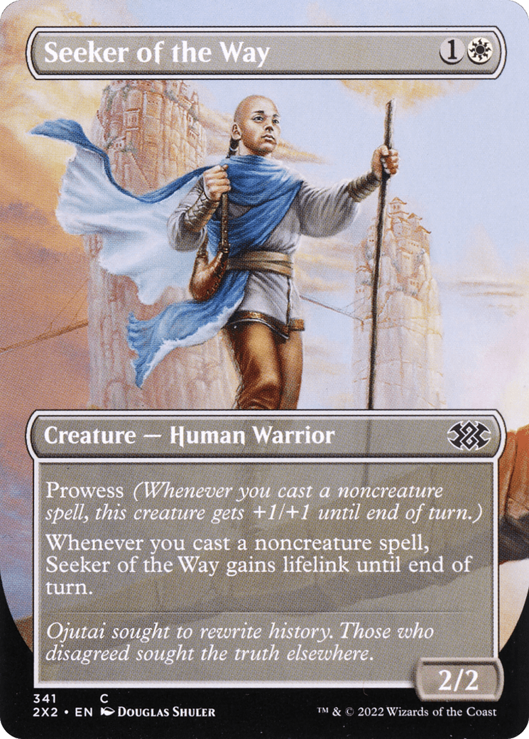 Seeker of the Way (Borderless Alternate Art) [Double Masters 2022] Foil