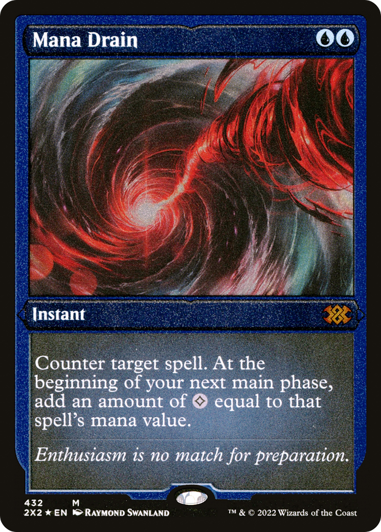 Mana Drain (Foil Etched) |  Foil (432) [Double Masters 2022]