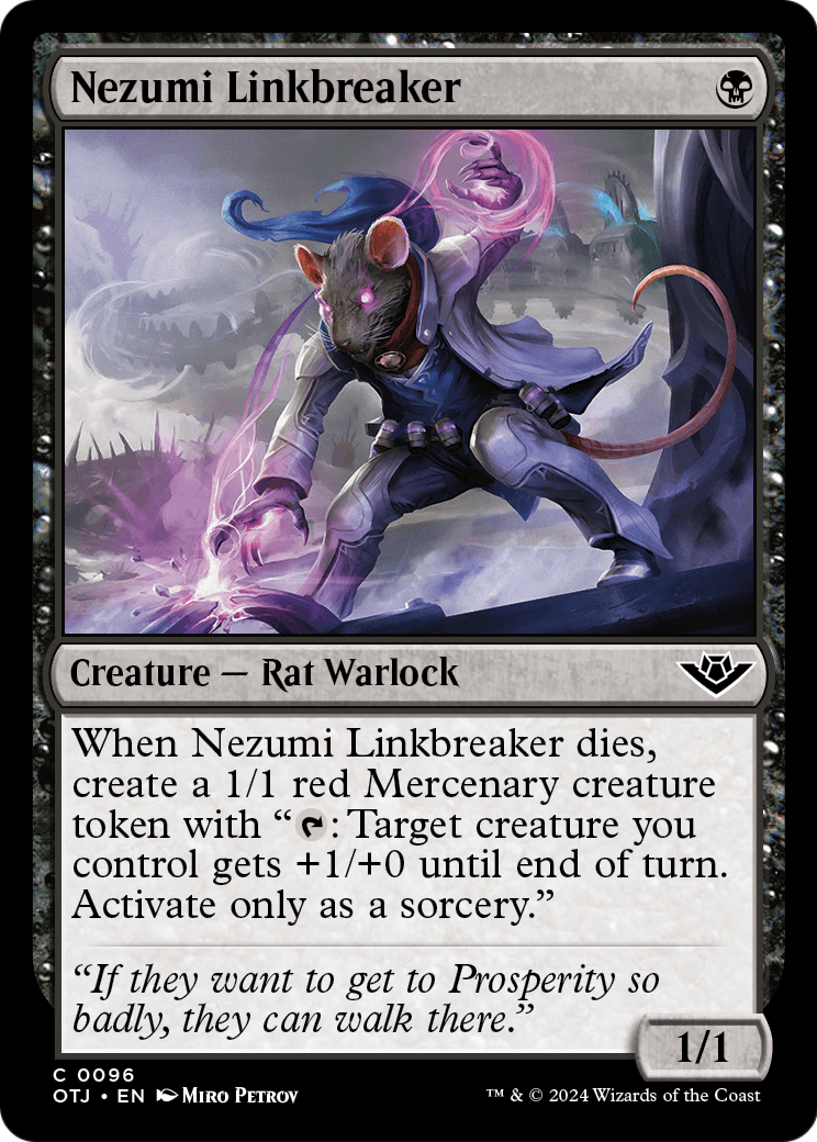 Nezumi Linkbreaker [Outlaws of Thunder Junction] Foil