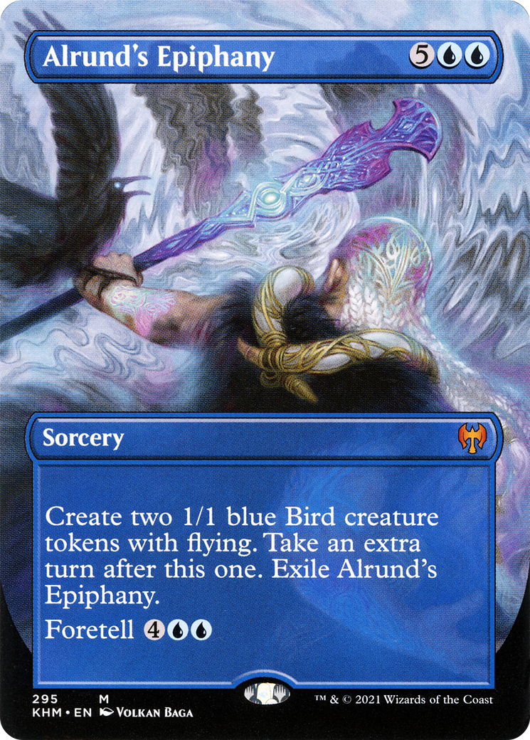 Alrund's Epiphany (Borderless Alternate Art) [Kaldheim] Foil