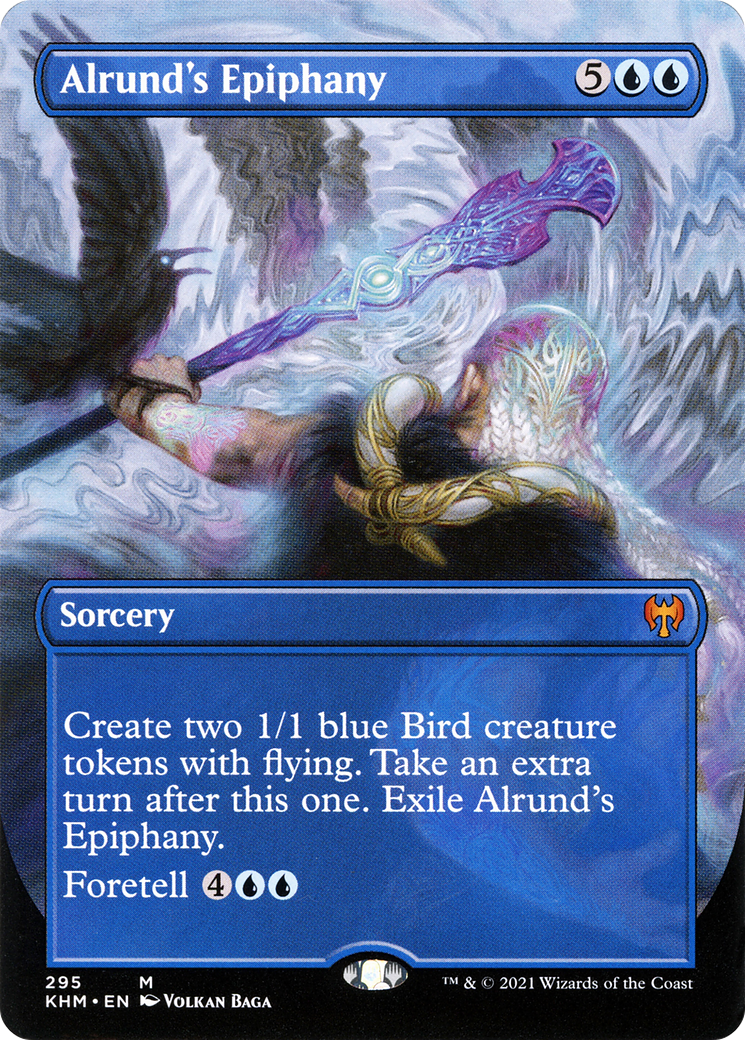 Alrund's Epiphany (Borderless Alternate Art) [Kaldheim] Foil