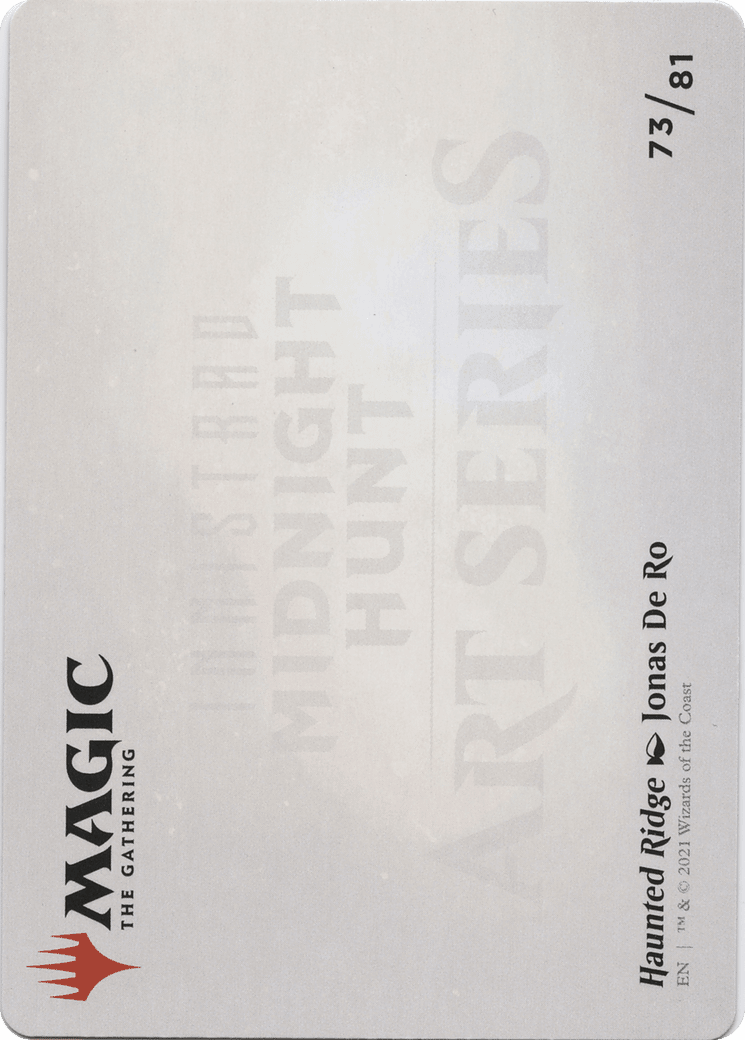Haunted Ridge // Haunted Ridge (AMID-073) - Midnight Hunt Art Series (Borderless) Foil