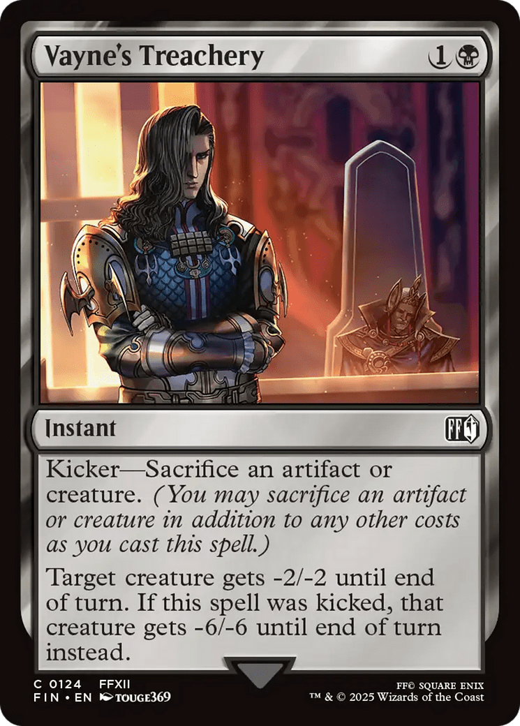 Vayne's Treachery (124) [FINAL FANTASY]  Foil