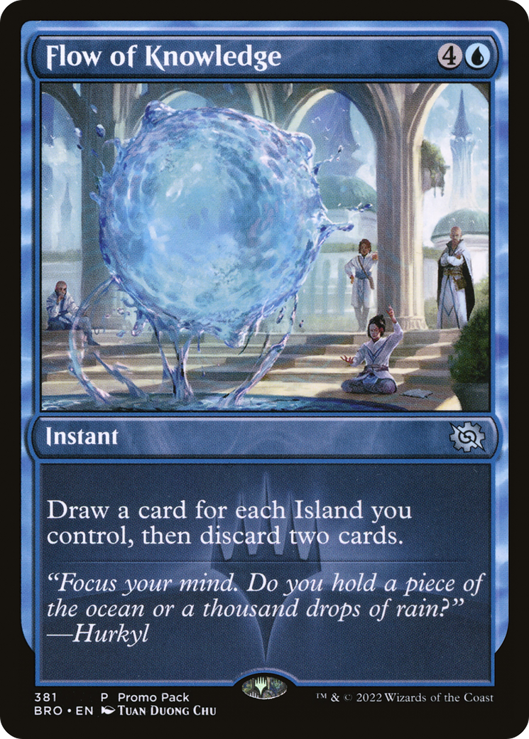 Flow of Knowledge (Promo Pack) [The Brothers' War Promos] Foil