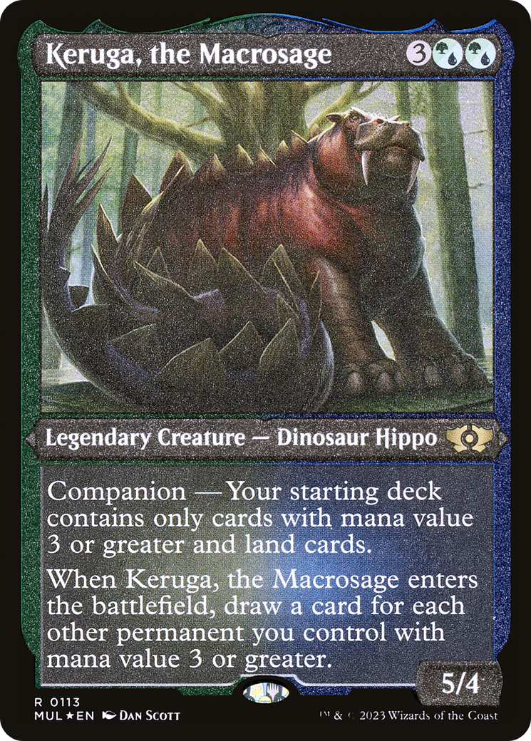 Keruga, the Macrosage (Foil Etched) |  Foil (113) [Multiverse Legends]