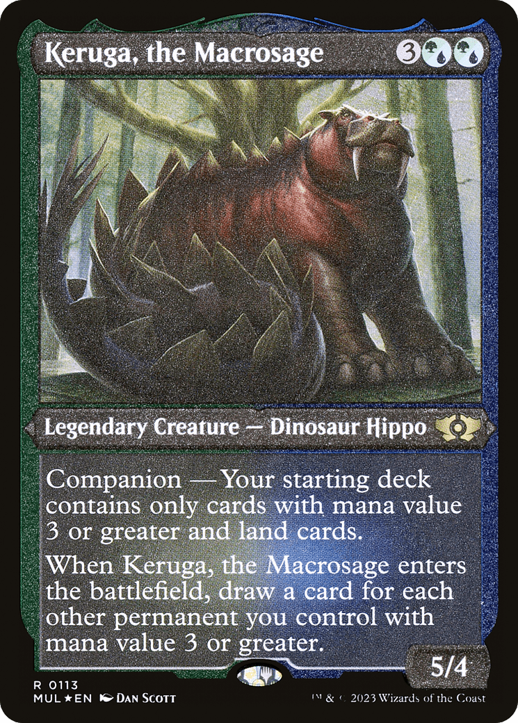 Keruga, the Macrosage (Foil Etched) |  Foil (113) [Multiverse Legends]