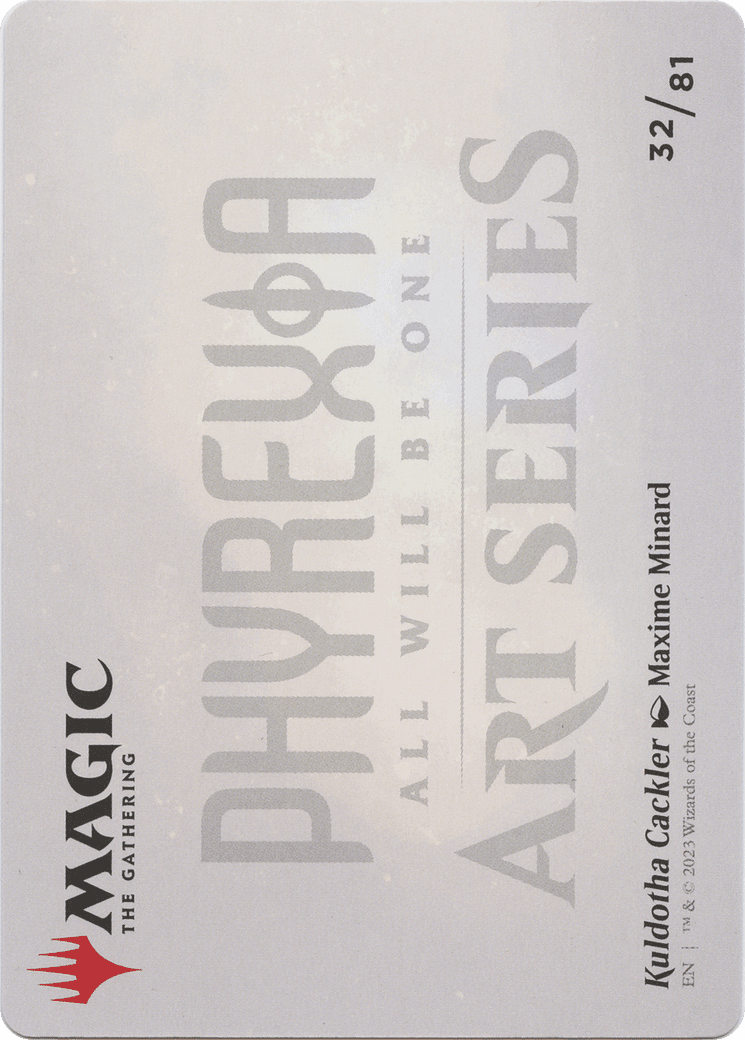Kuldotha Cackler // Kuldotha Cackler (AONE-032) - Phyrexia: All Will Be One Art Series (Borderless) Foil