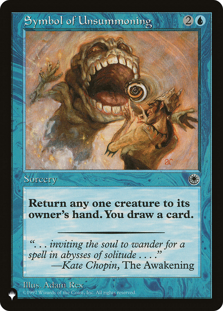 Symbol of Unsummoning |  (POR-70) [The List]