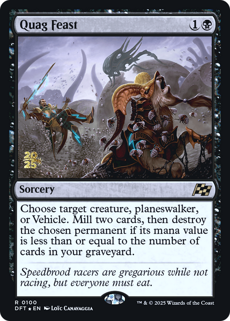 Quag Feast (-100) [Prerelease Cards]  Foil