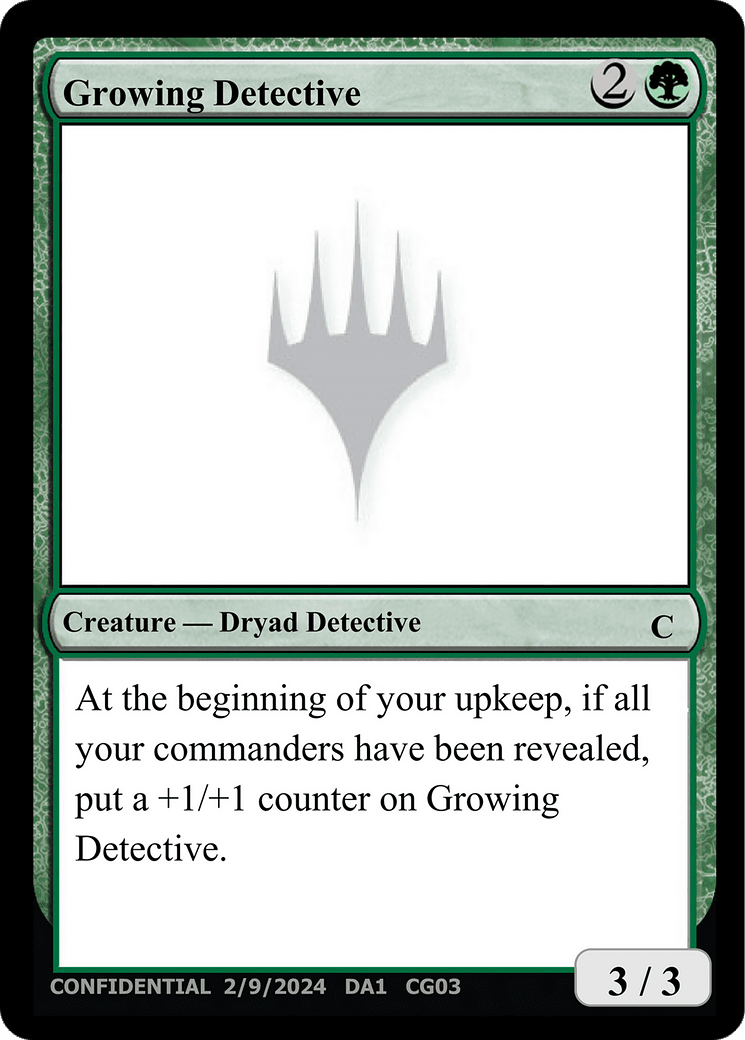 Growing Detective (DA1-CG03B) - Unknown Event