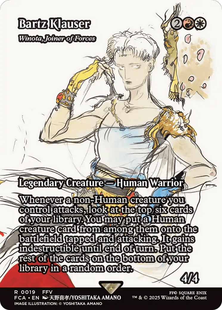 Bartz Klauser - Winota, Joiner of Forces (Showcase) (019) [FINAL FANTASY: Through the Ages]  Foil