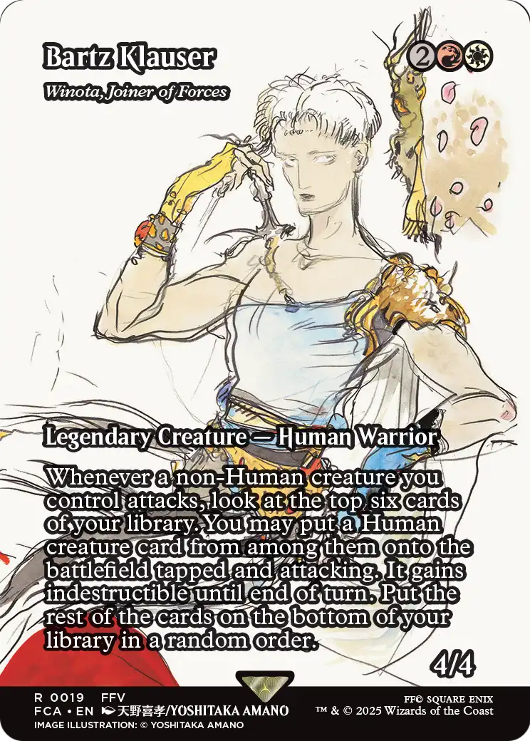 Bartz Klauser - Winota, Joiner of Forces (Showcase) (019) [FINAL FANTASY: Through the Ages]  Foil