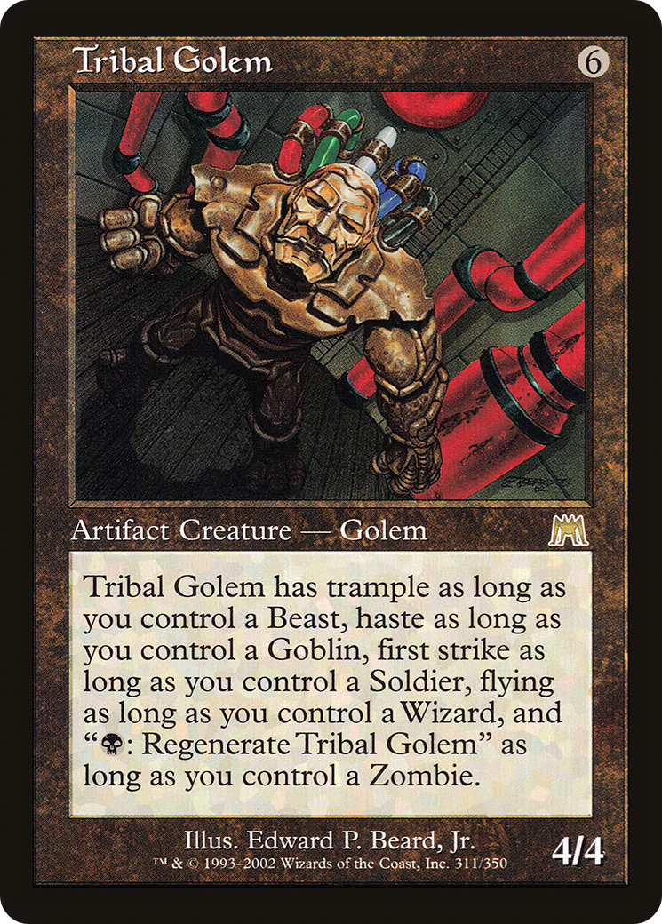 Tribal Golem [Onslaught] Foil