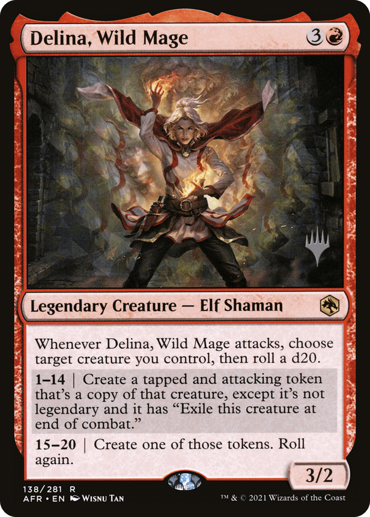 Delina, Wild Mage (Promo Pack) [Dungeons & Dragons: Adventures in the Forgotten Realms Promos] Foil