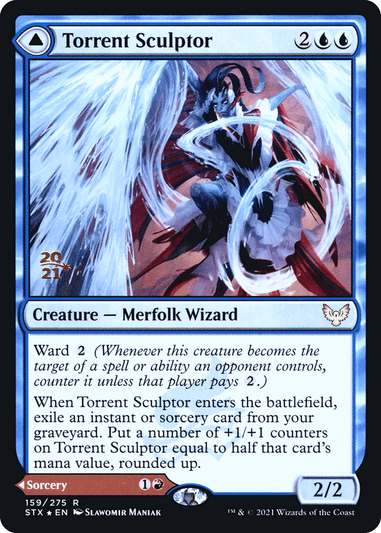 Torrent Sculptor // Flamethrower Sonata [Strixhaven: School of Mages Prerelease Promos]