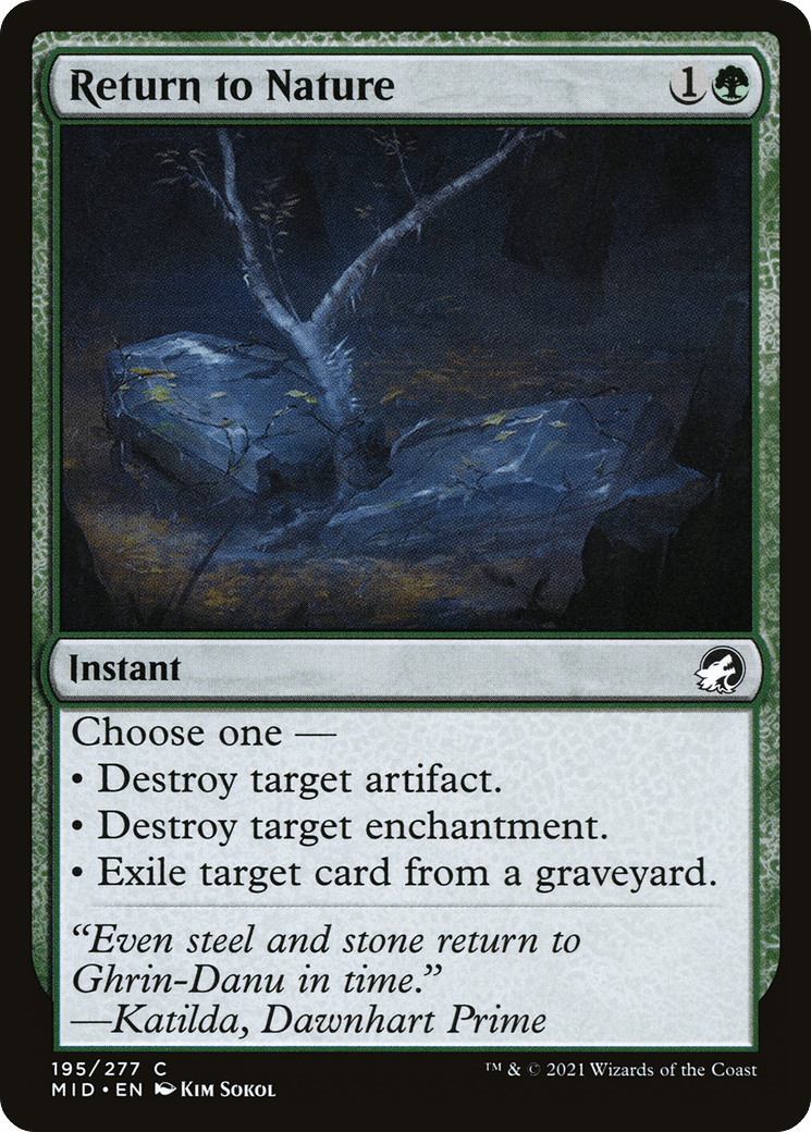 Return to Nature [Innistrad: Midnight Hunt] Foil