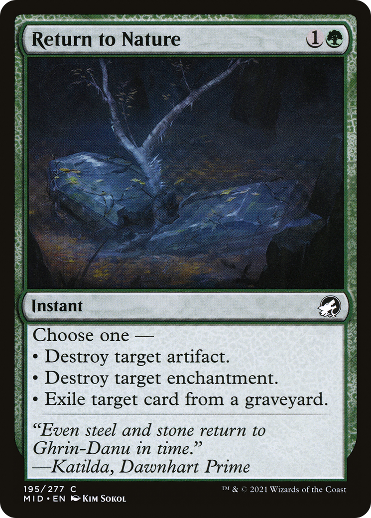Return to Nature [Innistrad: Midnight Hunt] Foil