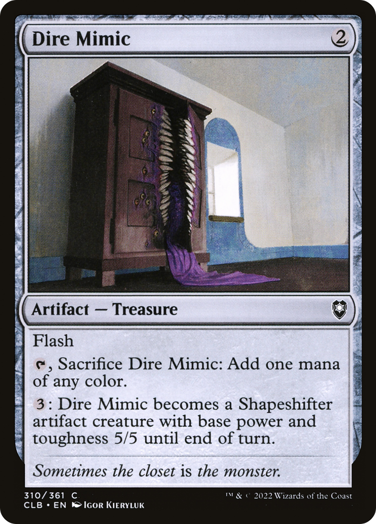 Dire Mimic [Commander Legends: Battle for Baldur's Gate] Foil