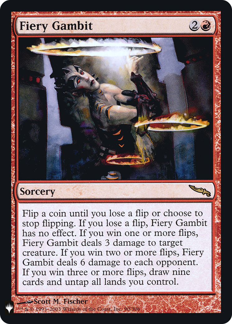 Fiery Gambit |  Foil (MRD-90) [The List]