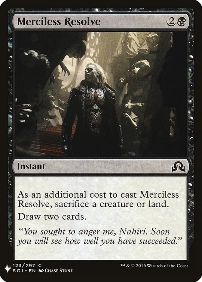 Merciless Resolve |  (SOI-123) [The List]