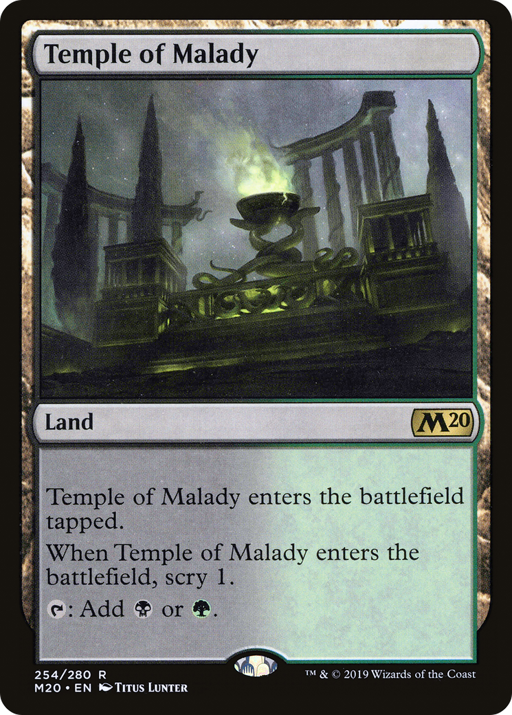 Temple of Malady [Core Set 2020] Foil