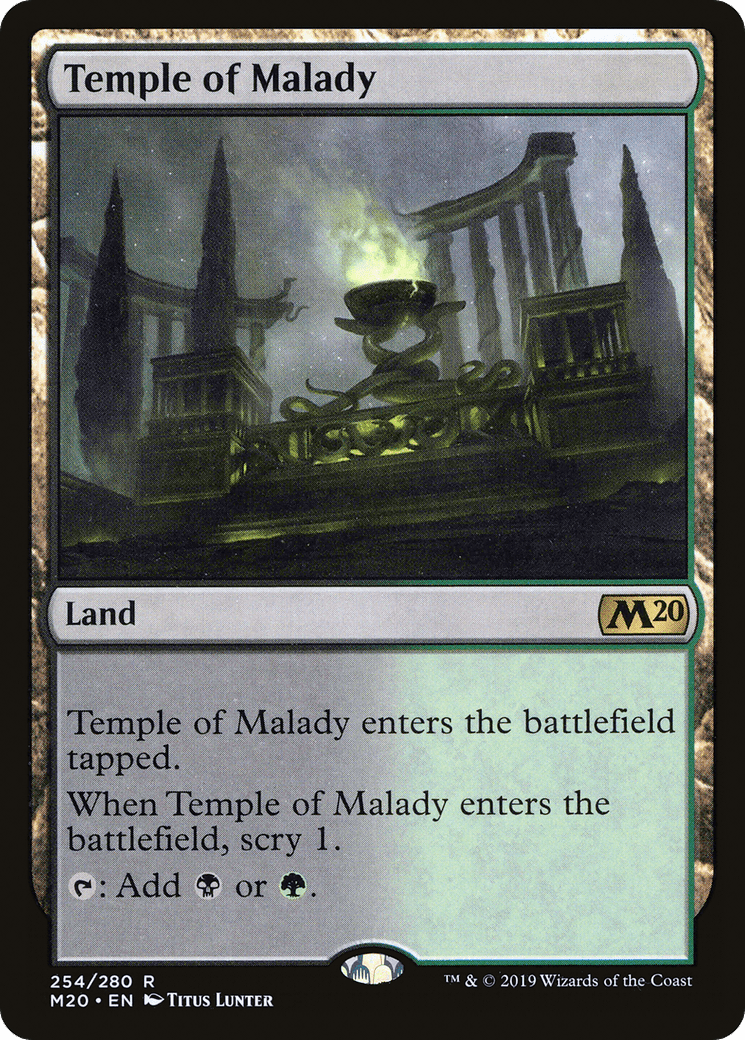 Temple of Malady [Core Set 2020] Foil