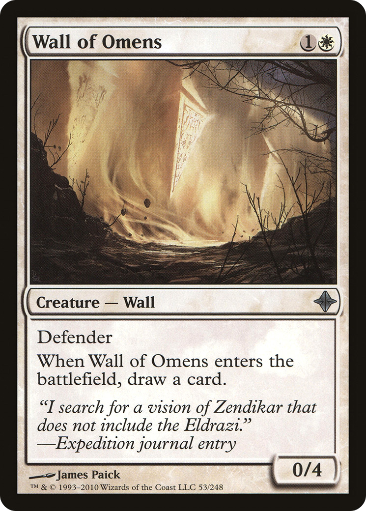 Wall of Omens [Rise of the Eldrazi] Foil