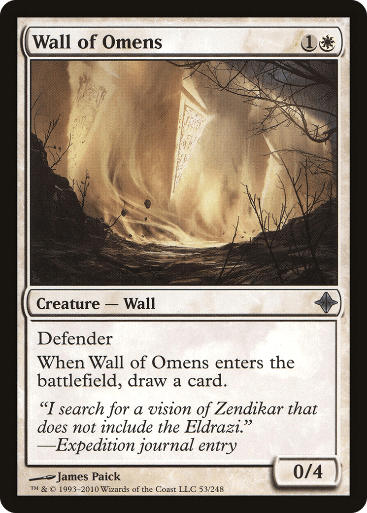 Wall of Omens [Rise of the Eldrazi] Foil