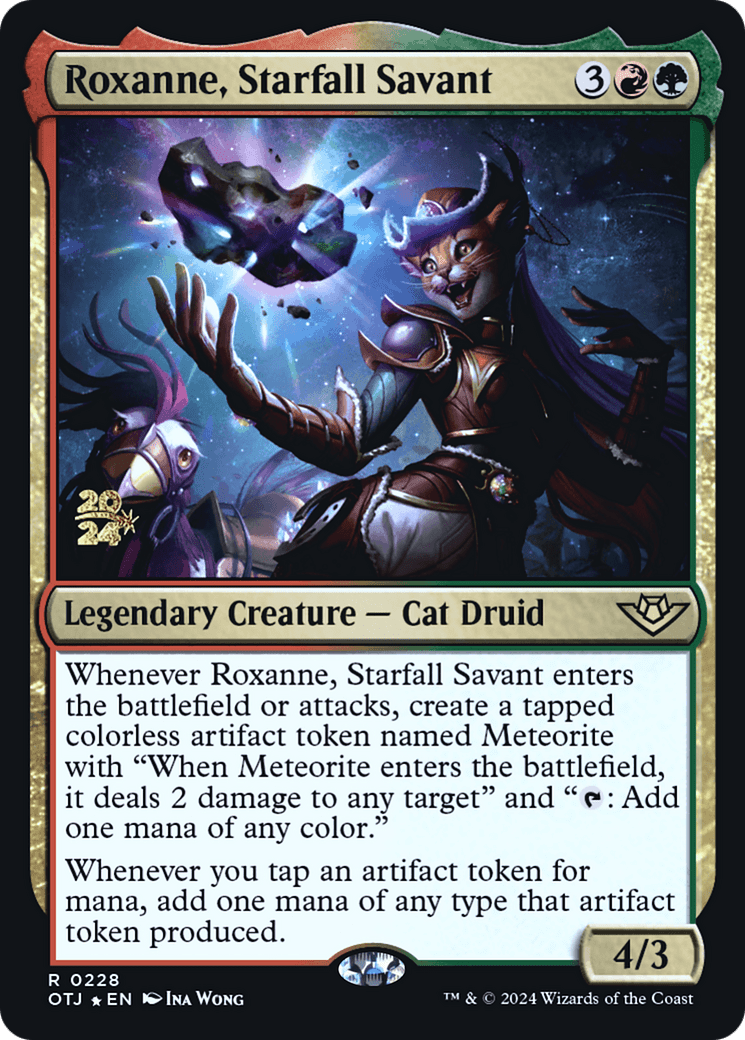 Roxanne, Starfall Savant [Outlaws of Thunder Junction Prerelease Promos]